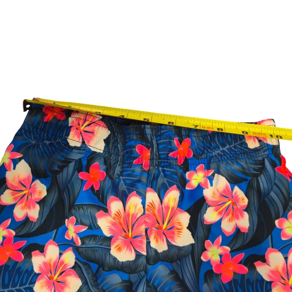 Hurley Blue Floral Board Shorts Kids Size 7